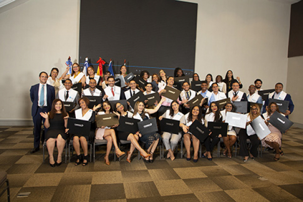 UNIB celebrates with graduates at a graduation ceremony in the Dominican Republic